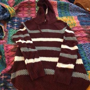 Striped long sleeve sweater